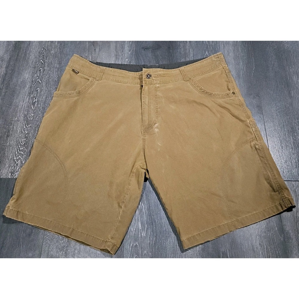 Kuhl Ramblr Shorts Men 40 Brown Stretch Hiking Lightweight Quick Dry Pockets